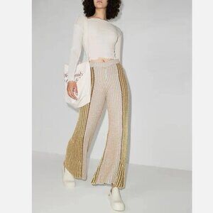 Eckhaus Latta Brioche Rib Alpaca Ankle Sweater Pants